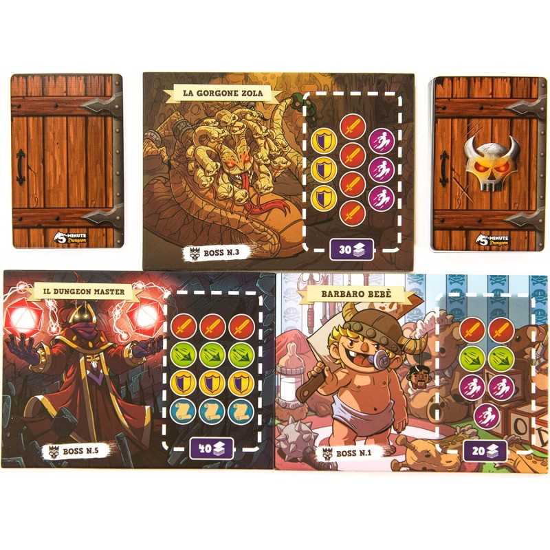 5 MINUTE DUNGEON gioco da tavolo IN ITALIANO solo 5 minuti DV GAMES età 8+