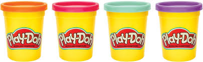 Play-Doh Set di 4 vasetti (E4869ES0) pasta da modellare