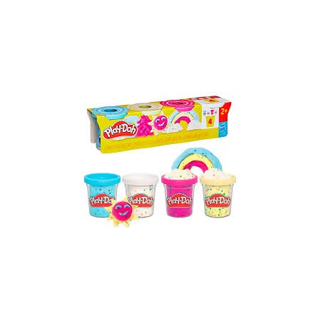 Hasbro play-doh 4 confetti vasetti pasta modellare