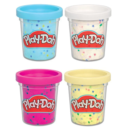 Hasbro play-doh 4 confetti vasetti pasta modellare