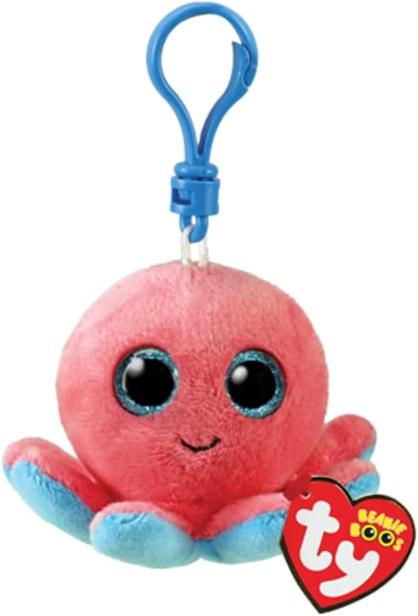 Ty Beanie Boo portachiavi polpo Sheldon 7cm peluche