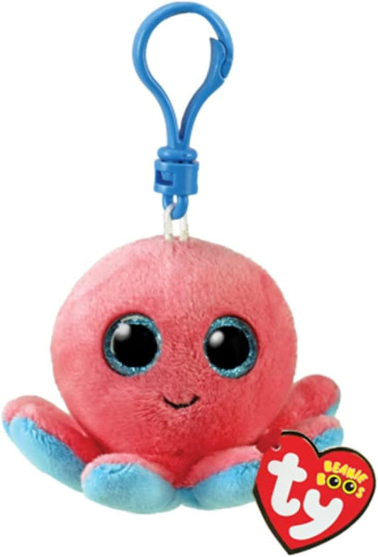 Ty Beanie Boo portachiavi polpo Sheldon 7cm peluche
