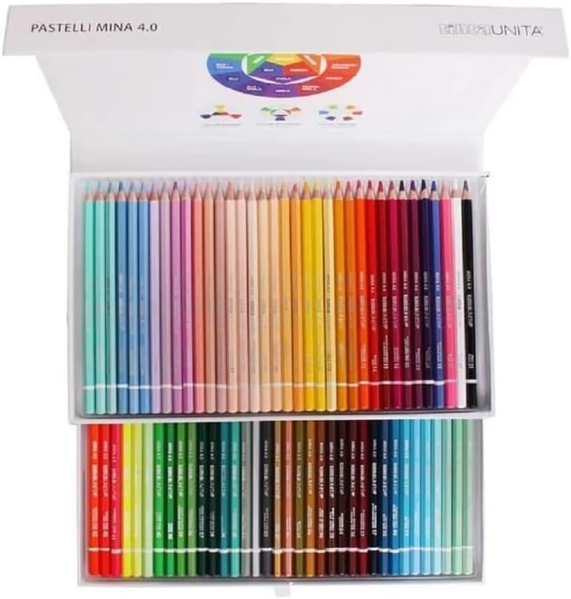 Tinta Unita Confezione vaigietta 72 Pastelli Xl Colorati Mina 4 Mm. 570