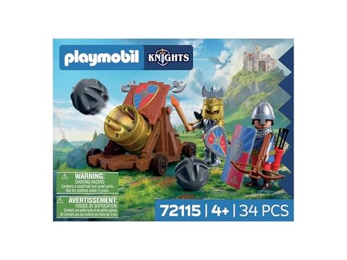 Playmobil Playset Cavalieri del Leone con Cannone da Battaglia