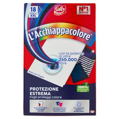 Grey L'Acchiappacolore Ravviva Colore - 18 Fogli Protezione Lavaggio