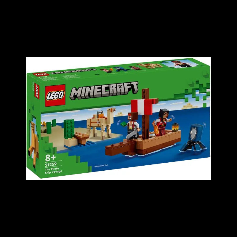 Lego Minecraft 21259 Il Viaggio Del Galeone Dei Pirati,