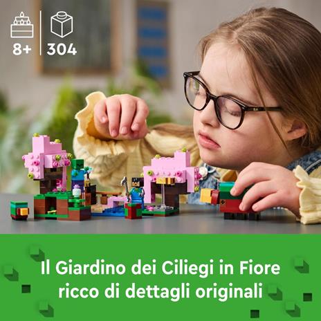 Lego Minecraft 21260 Il Giardino Del Ciliegio In Fiore,