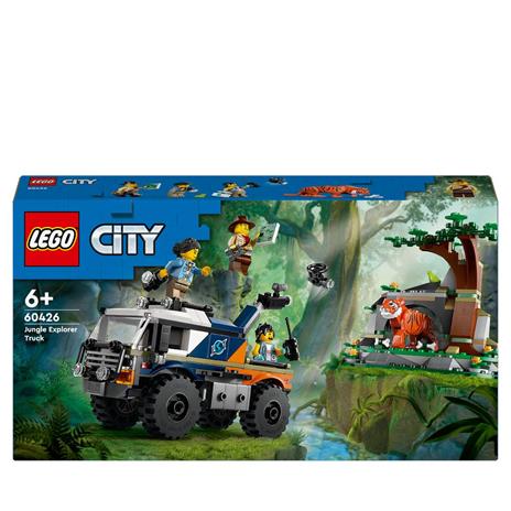 Lego City 60426 Fuoristrada Dell'esploratore Della Giungla,