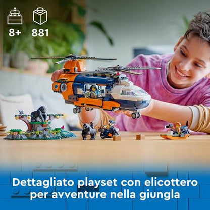 Lego City 60437 Elicottero Dell’esploratore Nella Giungla