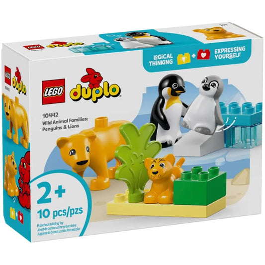 Lego 10442 Famiglie di animali: pinguini e leoni DUPLO Town