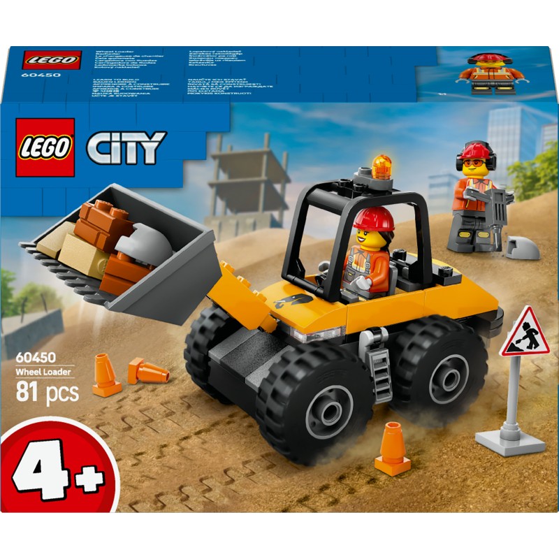 Lego 60450 Pala gommata gialla City Great Vehicles