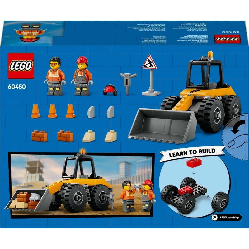 Lego 60450 Pala gommata gialla City Great Vehicles