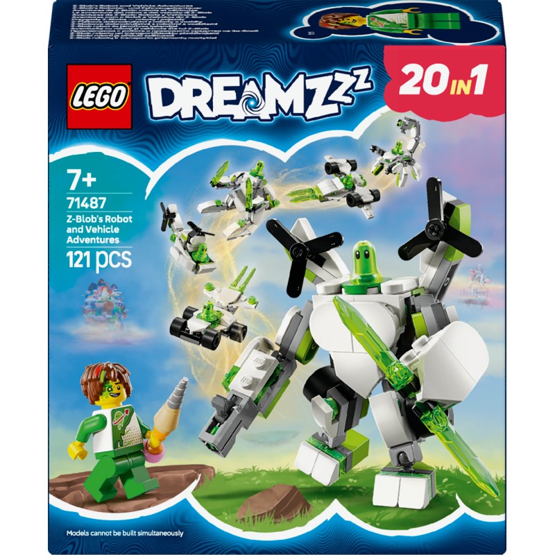 Lego 71487 Le avventure del robot e del veicolo di Z-Blob DREAMZzz