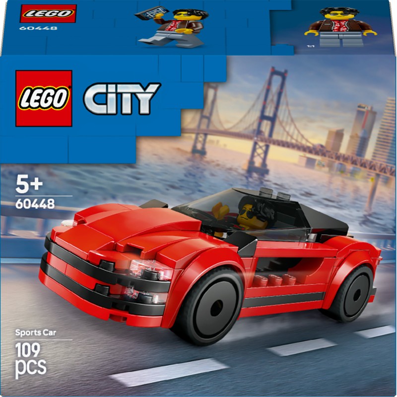 Lego 60448 Auto sportiva rossa City Great Vehicles
