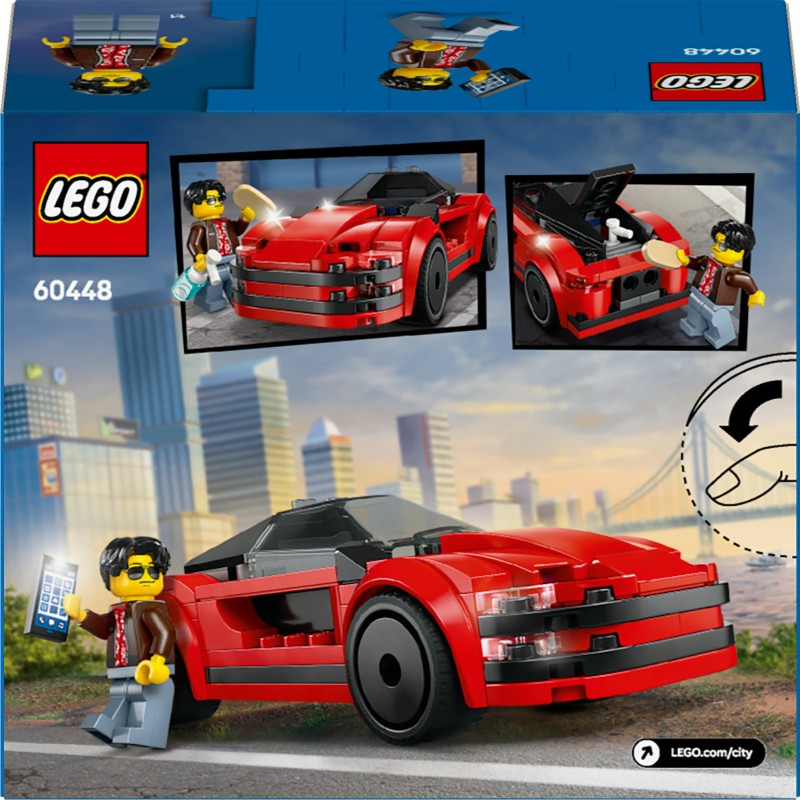 Lego 60448 Auto sportiva rossa City Great Vehicles