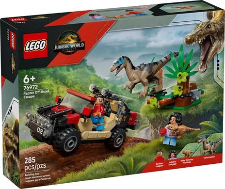 LEGO Jurassic World (76972). Fuga dal Raptor sul fuoristrada