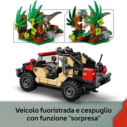 LEGO Jurassic World (76972). Fuga dal Raptor sul fuoristrada