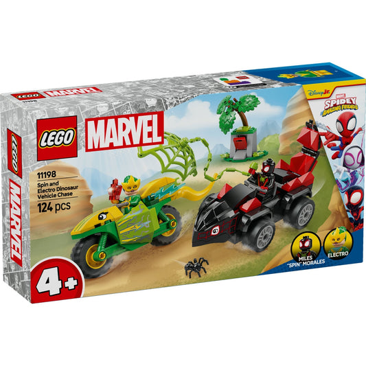 Lego 11198 Inseguimento sui dino-veicoli di Spin ed Electro Spidey