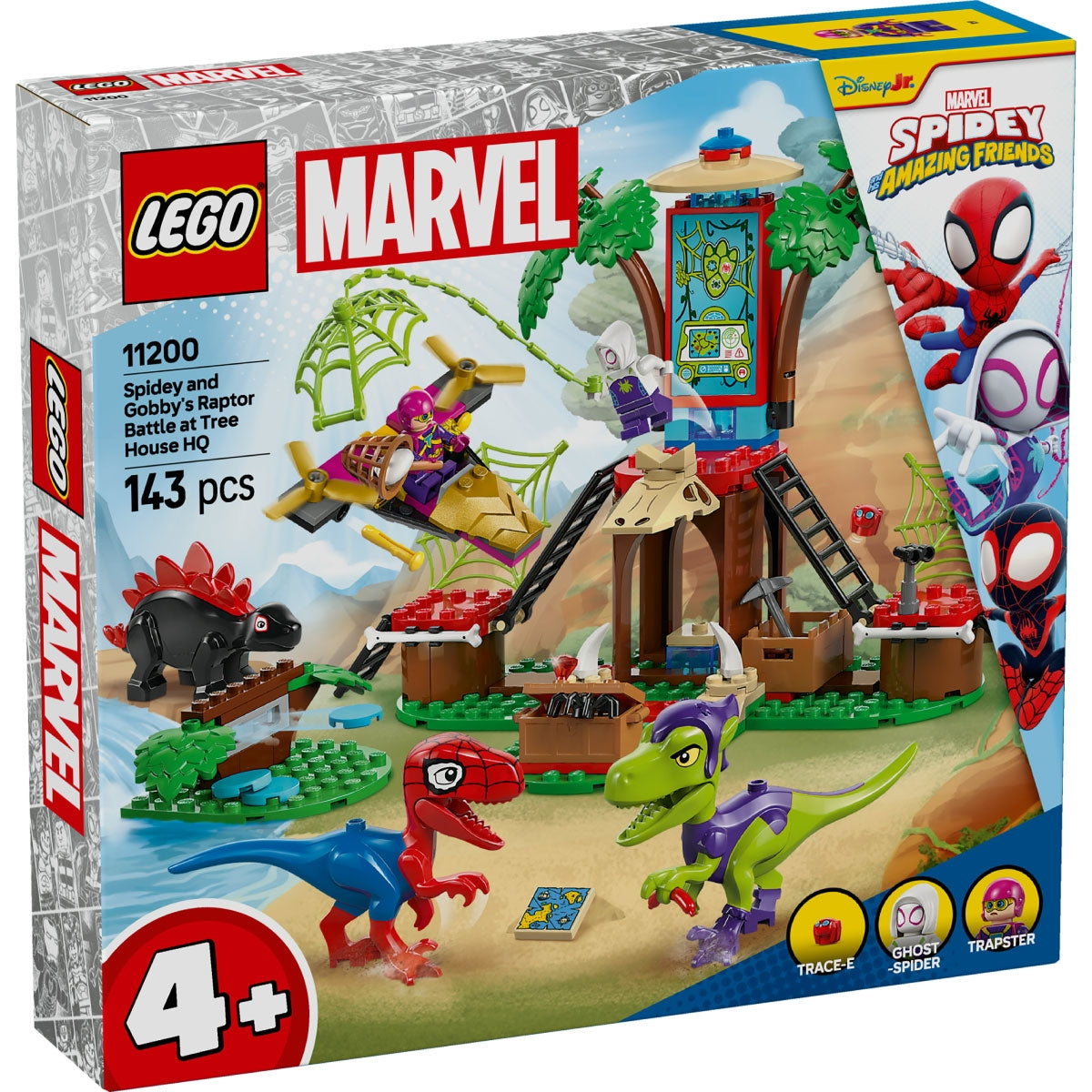 Lego 11200 Battaglia con il raptor al quartier generale sull’albero di Spider-man e Gobby Spidey