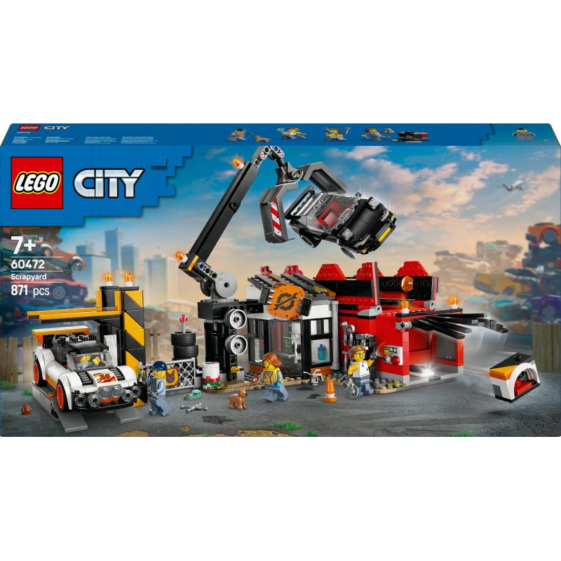 Lego 60472 Sfasciacarrozze con auto My City