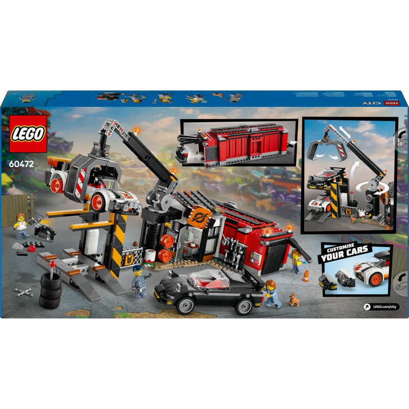 Lego 60472 Sfasciacarrozze con auto My City