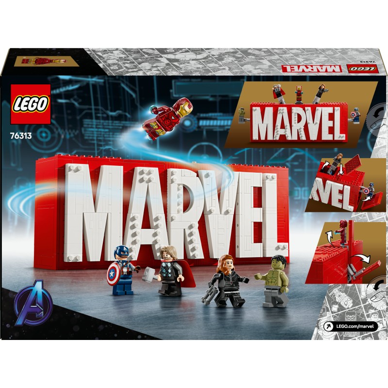 Lego 76313 Logo e Minifigure MARVEL Super Heroes Marvel