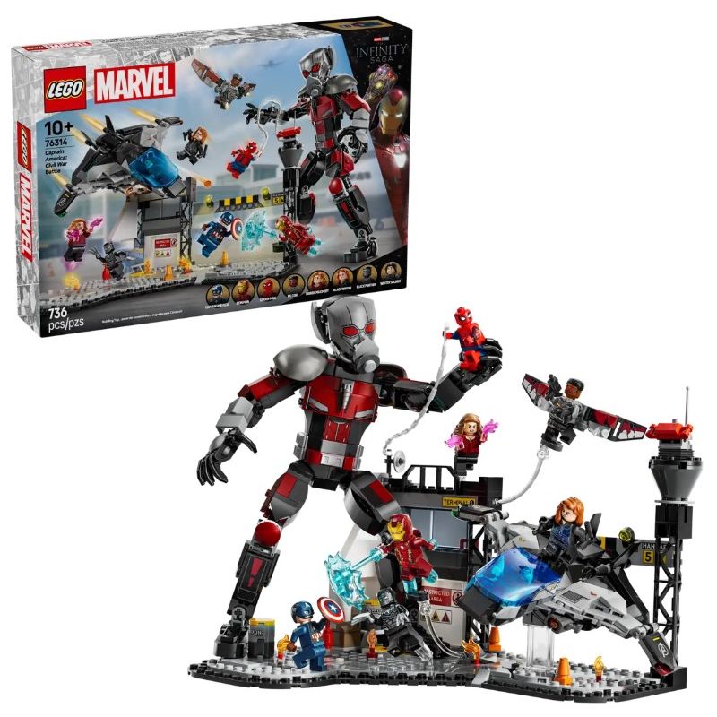 Lego Marvel 76314 Azione Di Battaglia Captain America