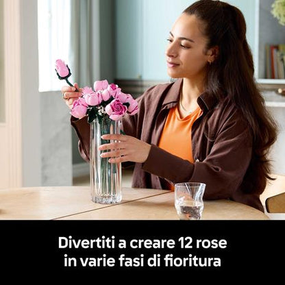 LEGO 10374. Bouquet di rose rosa
