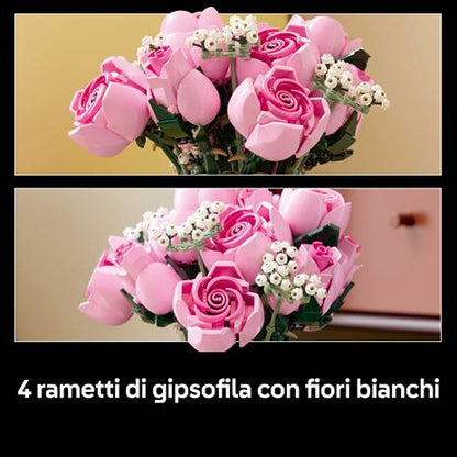 LEGO 10374. Bouquet di rose rosa