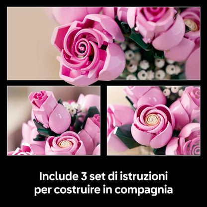 LEGO 10374. Bouquet di rose rosa