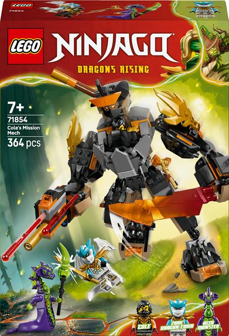 LEGO Ninjago 71854 Mech della missione di Cole e drago Zane