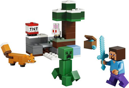 LEGO Minecraft (21583). Avventura di Steve nella taiga