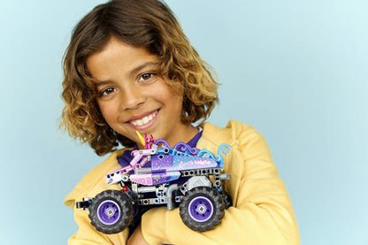 LEGO Technic (42220). Monster JaM Sparkle Smash a retrocarica