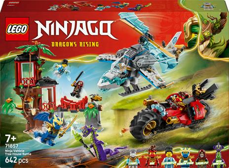 LEGO NINJAGO (71857). Battaglia alla casa sullalbero con veicolo Ninja