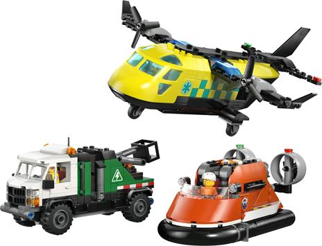 LEGO City Great Vehicles (60505). Remix aereo, camion di servizio e hovercraft