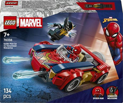 LEGO Super Heroes Marvel (76336). Auto di Spider-Man vs. Venomized Wolverine