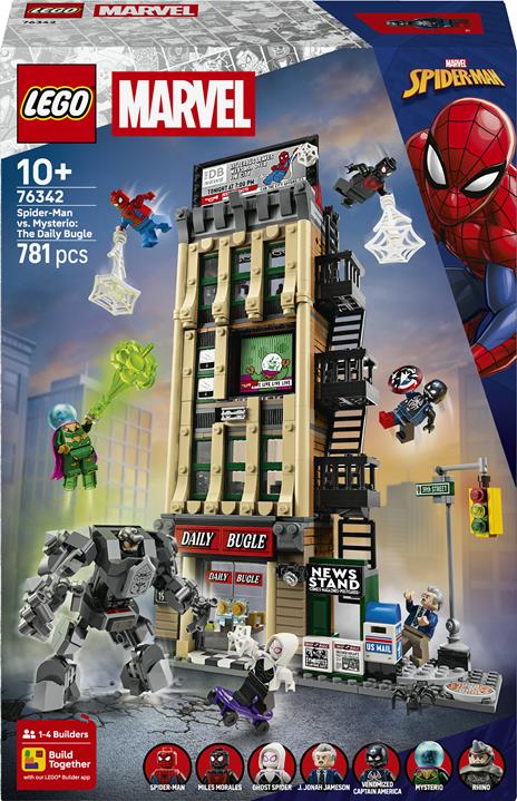 LEGO Super Heroes Marvel 76342. Spider-Man vs. Mysterio: il Daily Bugle