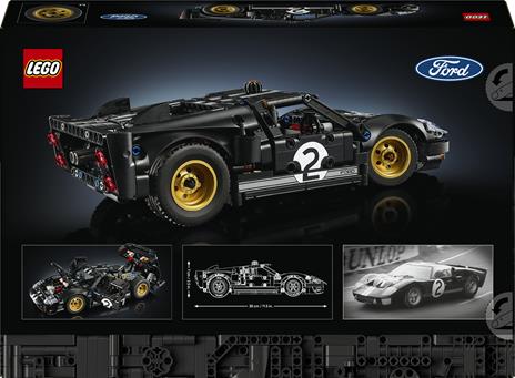 LEGO Technic (42223). Auto da corsa Ford GT40 MKII 1966 18+