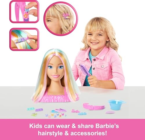 Barbie Styling Head Bionda Con 20+ Accessori Per Acconciature