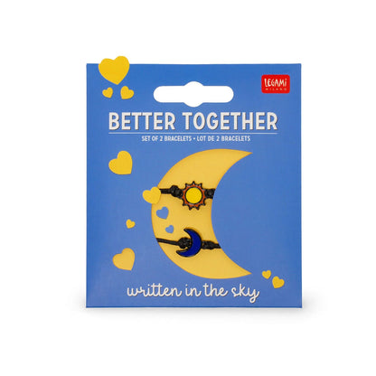 Legami Set di 2 Braccialetti Better Together Sun & Moon