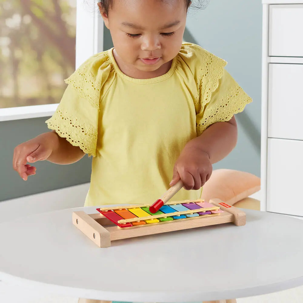 Fisher-Price Wood - Xilofono classico in legno (Modello HXV13).