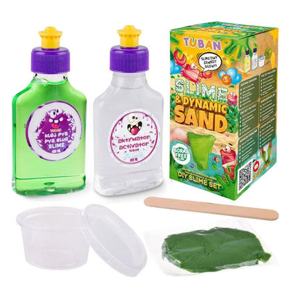 Kit Super Slime - Sabbia Dinamica (Verde)