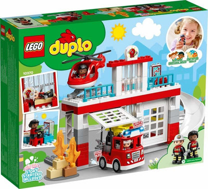 Lego Duplo Caserma Dei Pompieri Ed Elicottero 10970