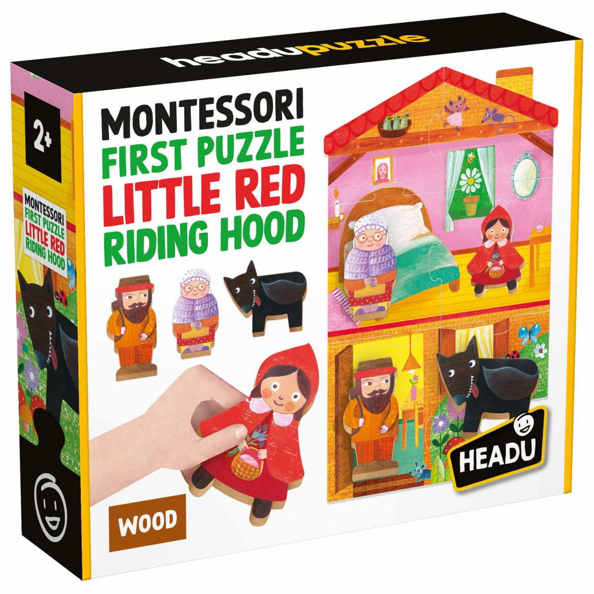 First Puzzle Little Red Montessori - HEADU