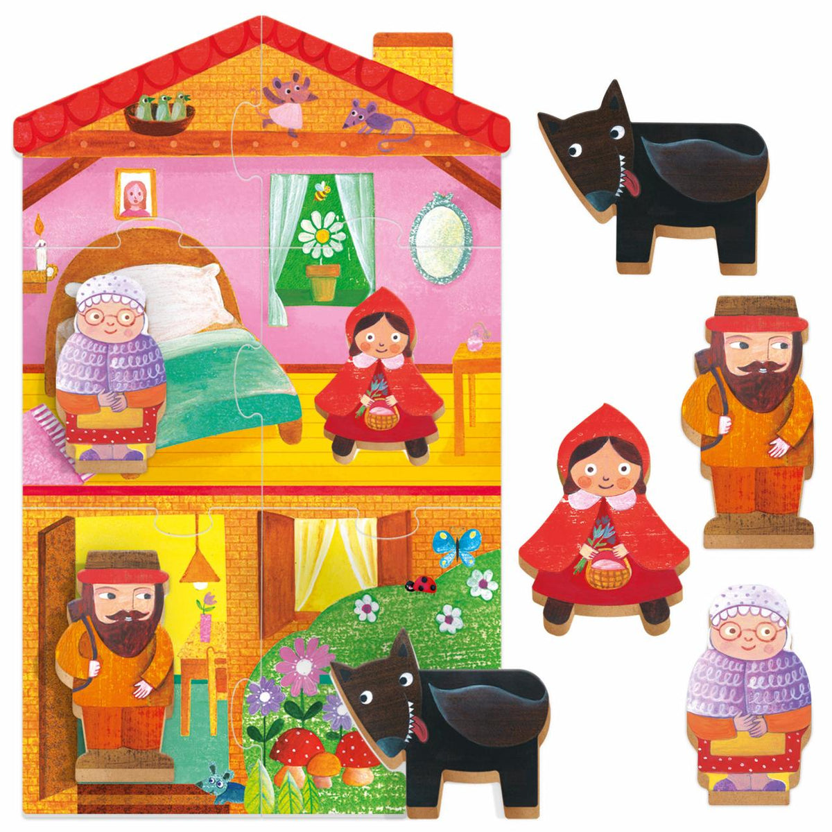First Puzzle Little Red Montessori - immagine 2