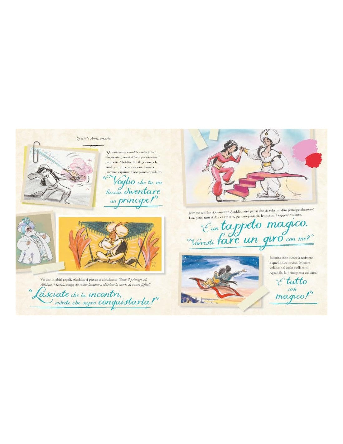 Disney Libri - Aladdin Speciale Anniversario Disney 100 Ediz. Limitata