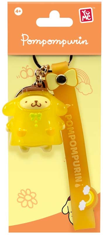 Sanrio Portachiavi Pompompurin Raincoat Series Con Hand Strap