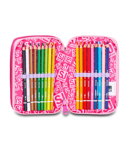 Seven Astuccio 3 Zip SJ Gang Flyunicorn Girl