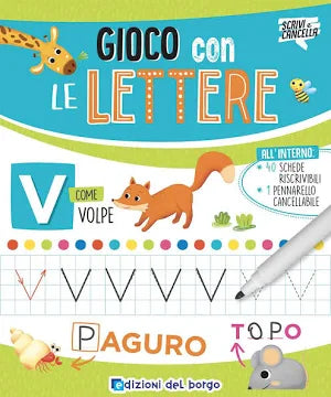 Edizioni Del Borgo Lettere E Numeri Con Pennarello Cancellabile