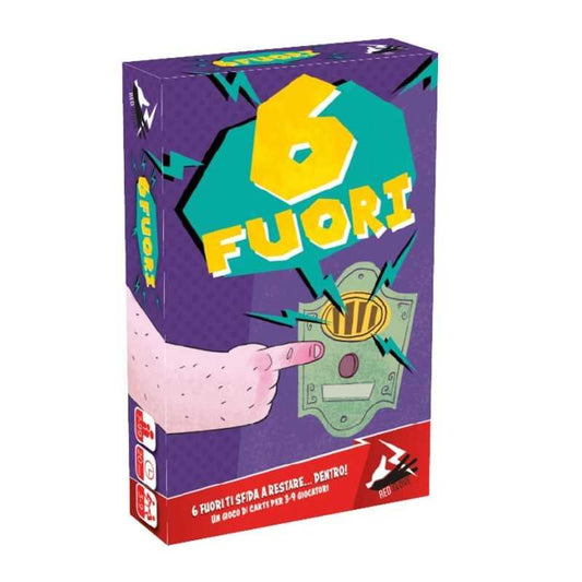 6 FUORI red glove GIOCO DA TAVOLO party game IN ITALIANO età 7+